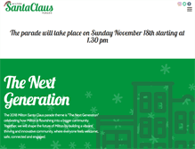 Tablet Screenshot of miltonsantaclausparade.ca